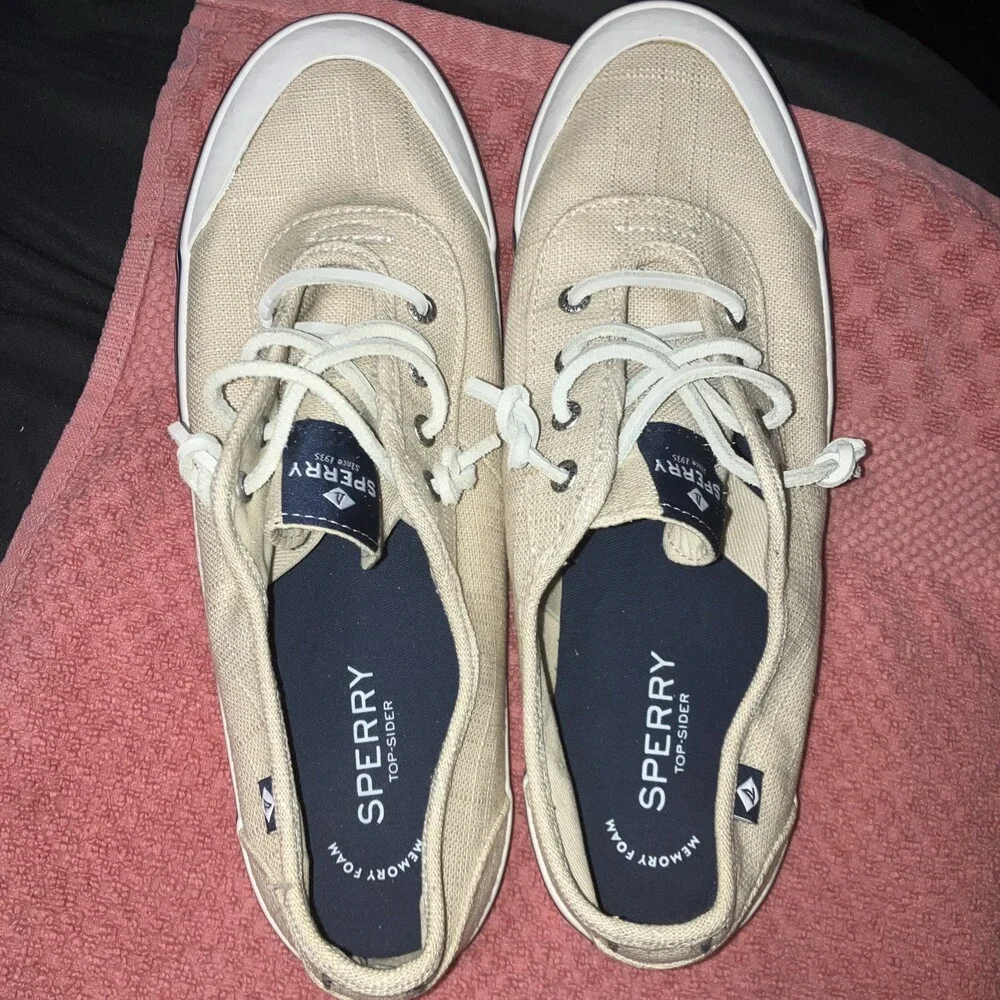 Sperry SZ 10 Women’s Top Slider Beige Loafers - Picture 4 of 7